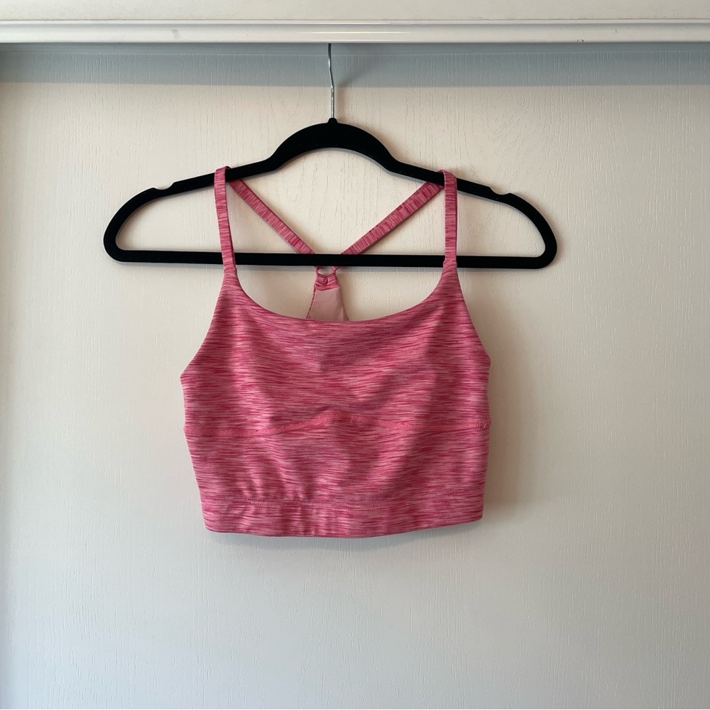 Pink OV bra/crop top